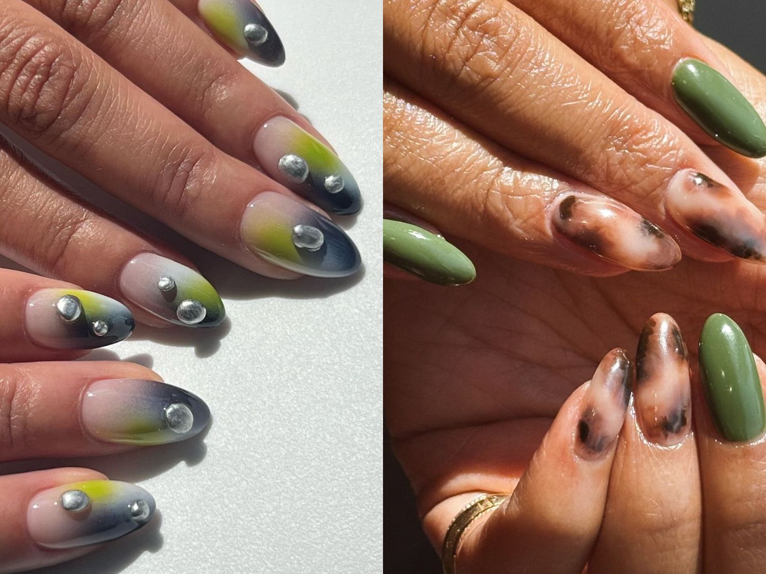 nail colors with sage green dress The 16 Best Sage-Green Ideas to Try in 2025 nails to match sage green dress