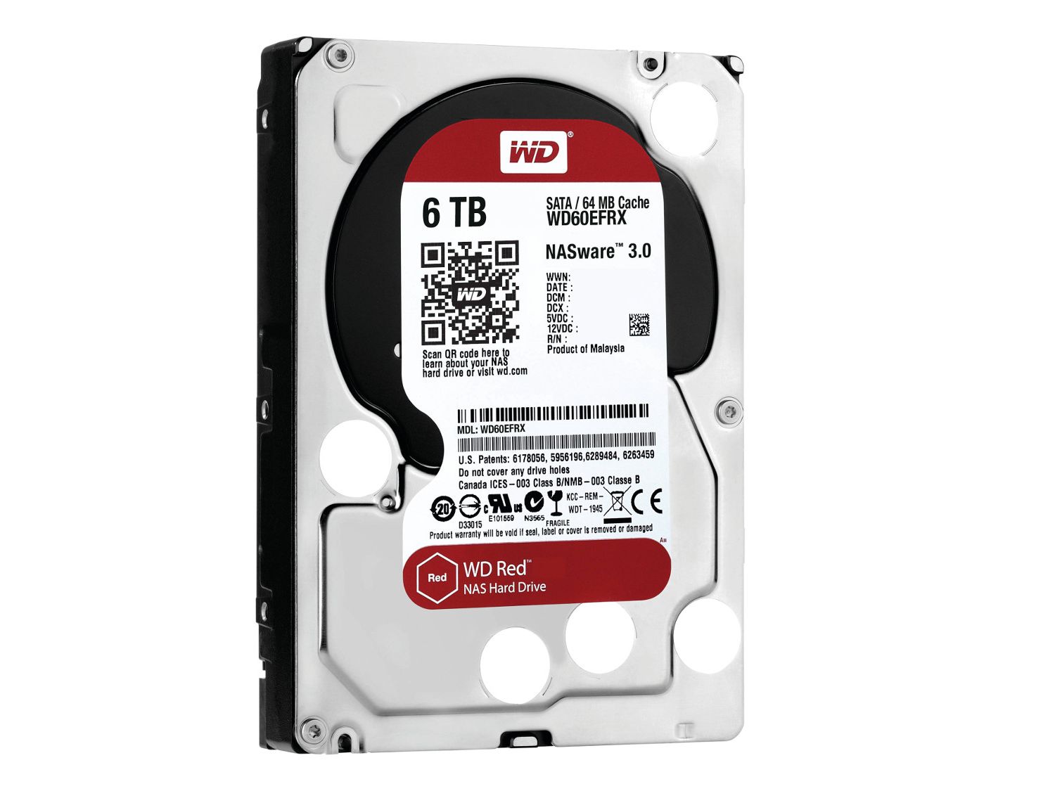 Amazon.com: WD Red 6TB NAS Hard Drive - 5400 RPM Class, SATA