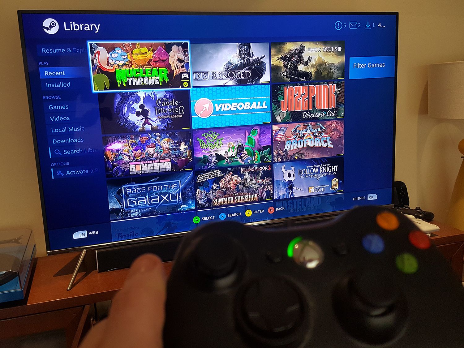 steam link テレビ