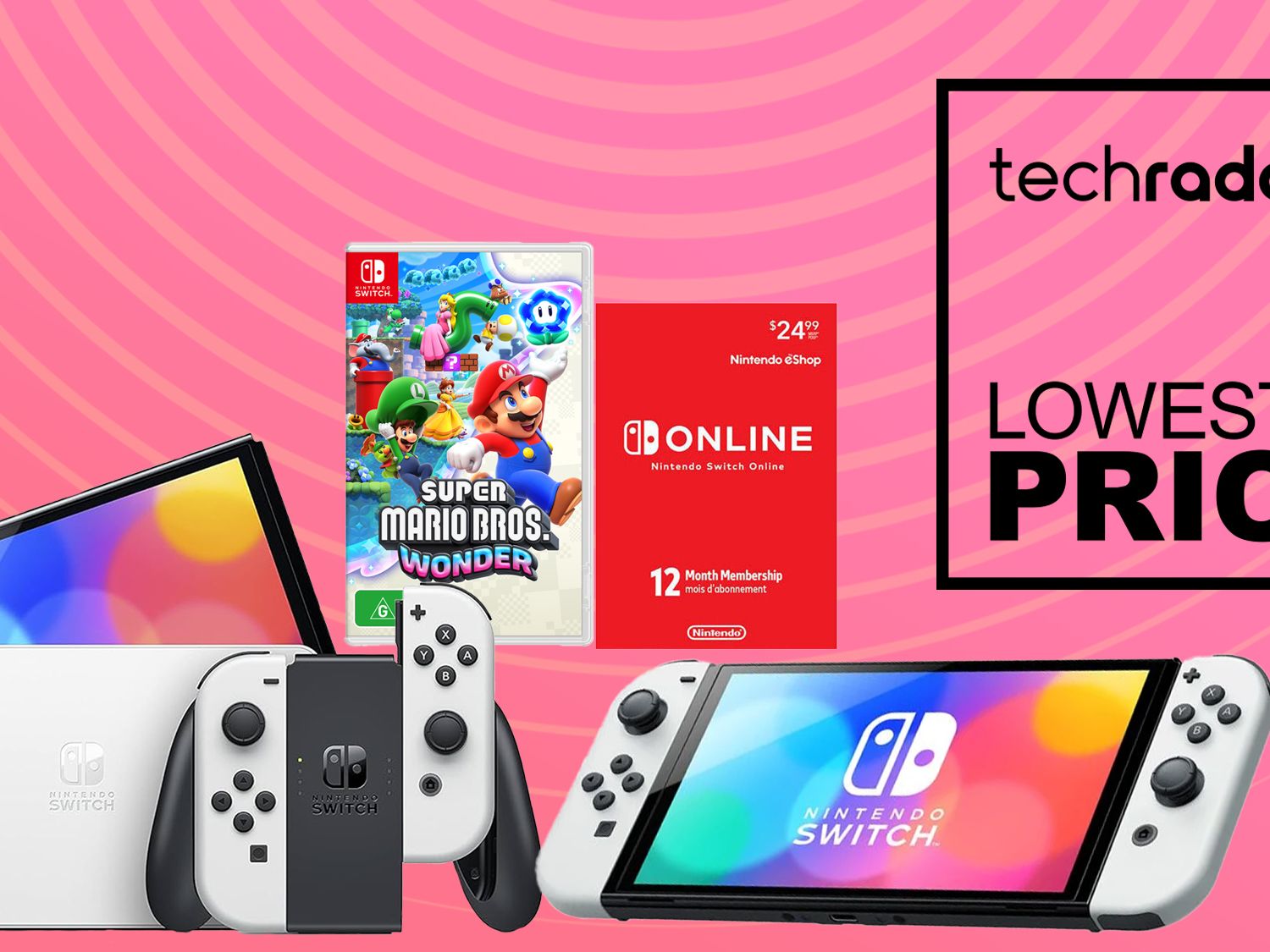 Nintendo Switch ホワイト/ブラック Nintendo Switch OLED - Home TV Game Console - Full HD - Black