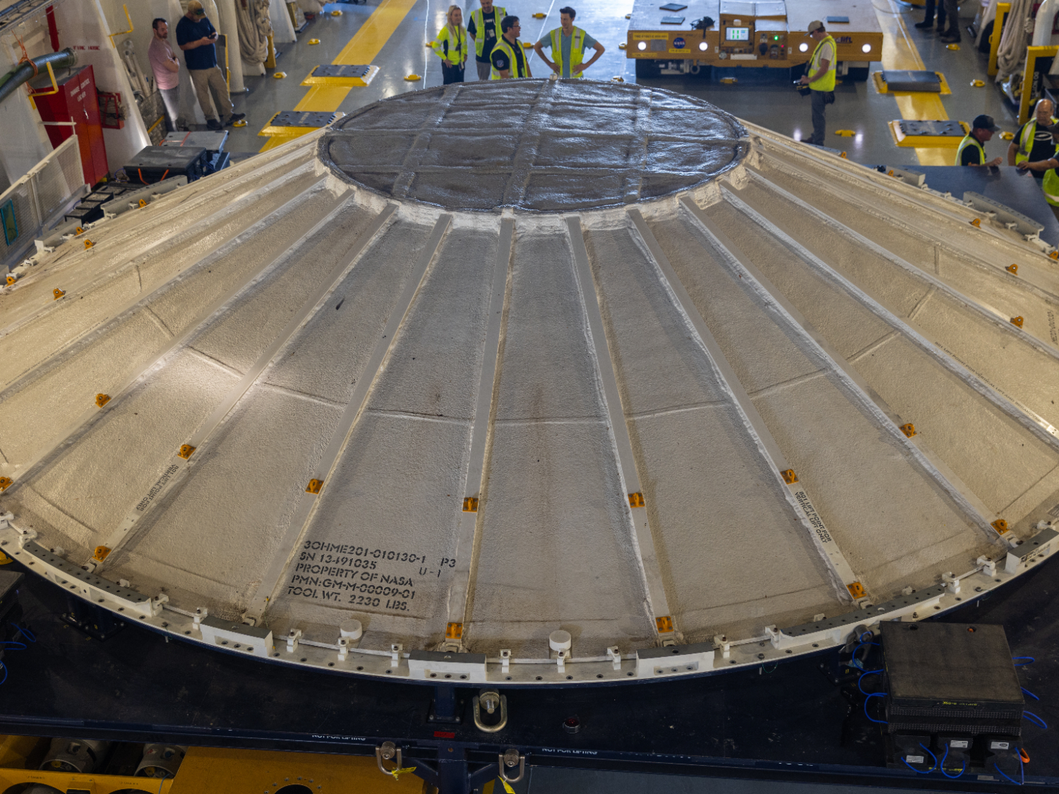 Flying saucer' arrives at NASA for Artemis 3 moon mission in time