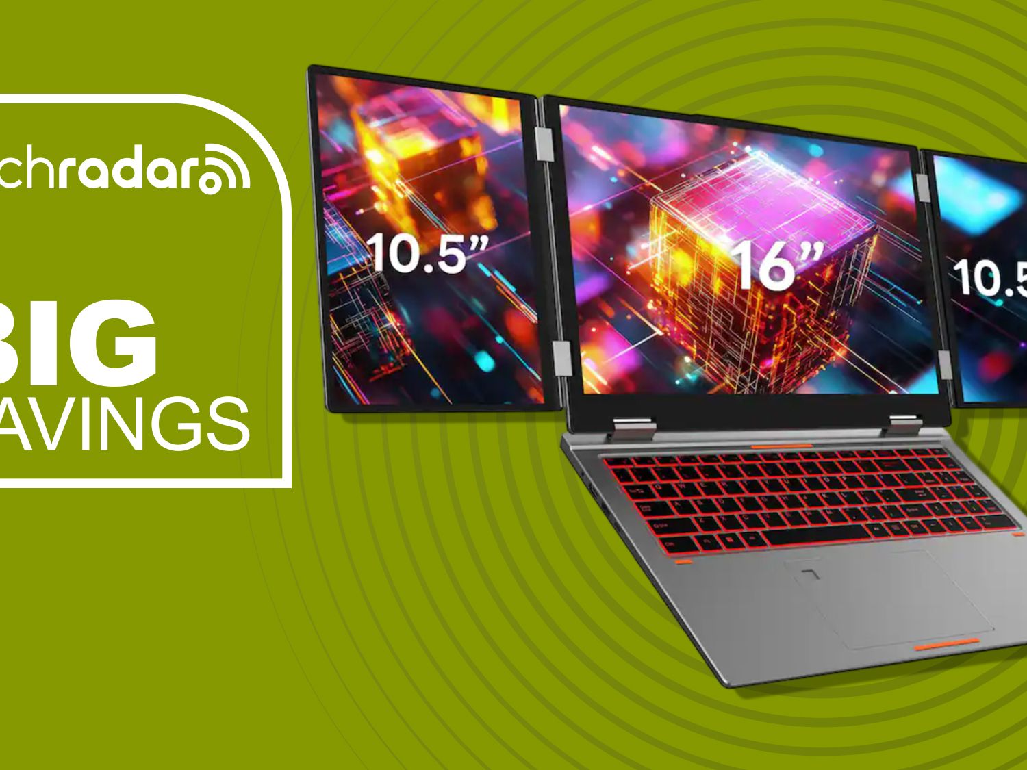 Hotface 16-inch triple-screen laptop is 55% off at Best Buy and