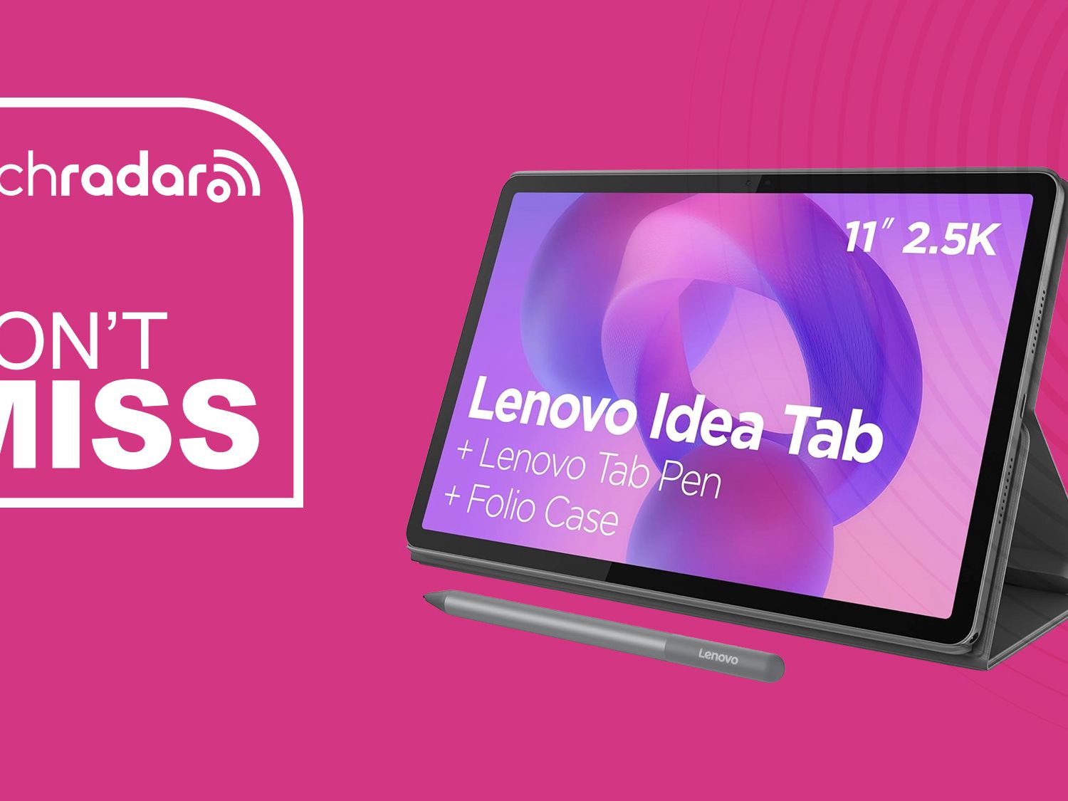 Lenovo Idea Tab with a stylus and folio case drops to $200 | TechRadar