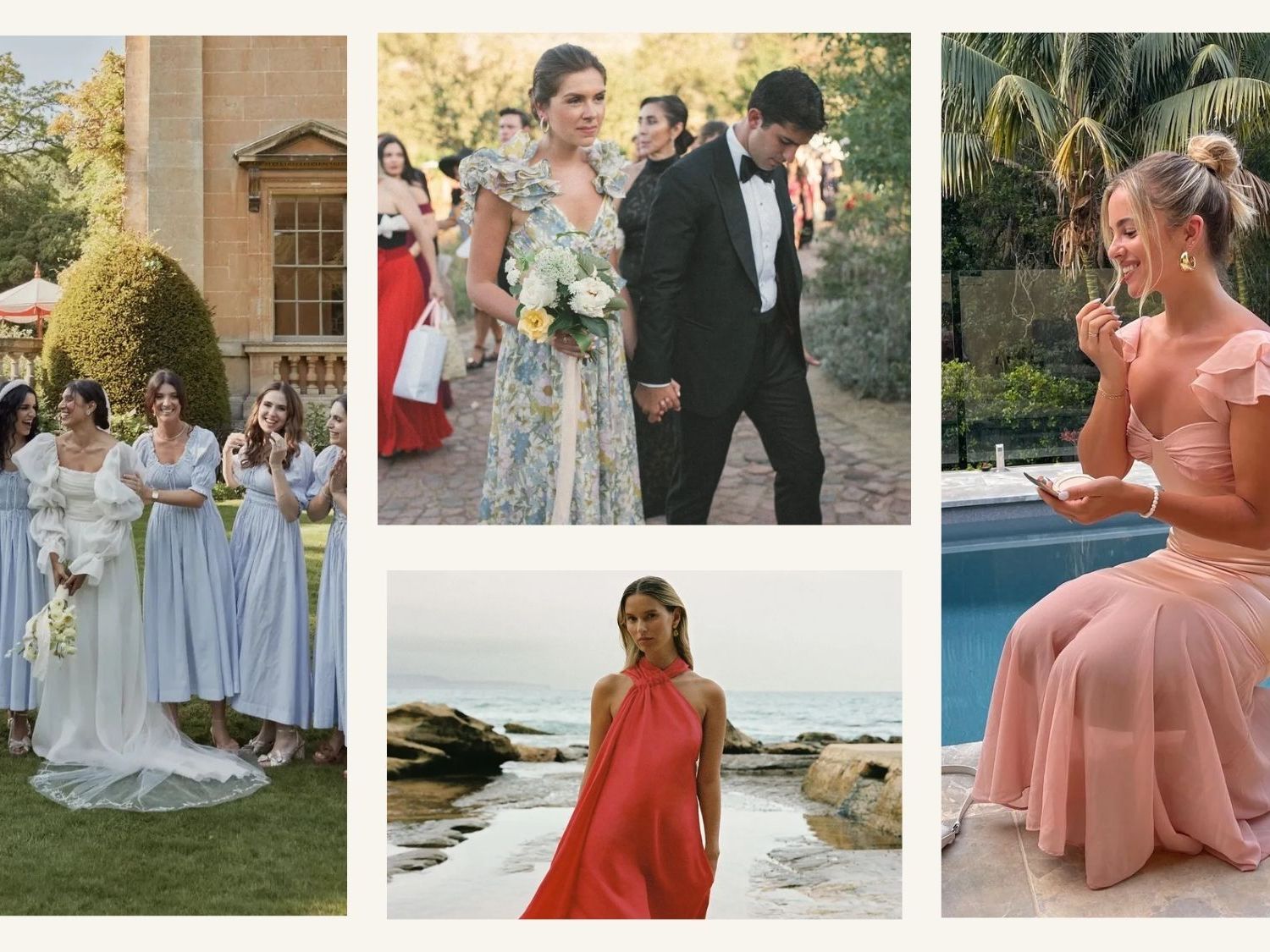 princess polly baby blue dress How to Pulling Off Mismatched Bridesmaid Dresses Perfectly For 2023