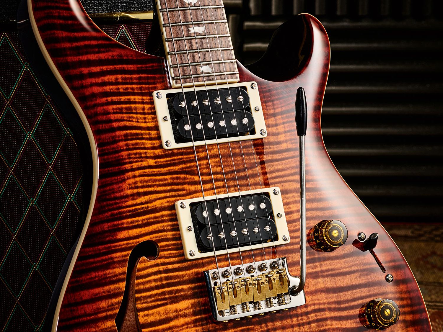 ギター PRS SE Custom 24 semi-hollow piezo Amazon.com: PRS SE Custom 24 Semi-Hollow Piezo, Orange Tiger