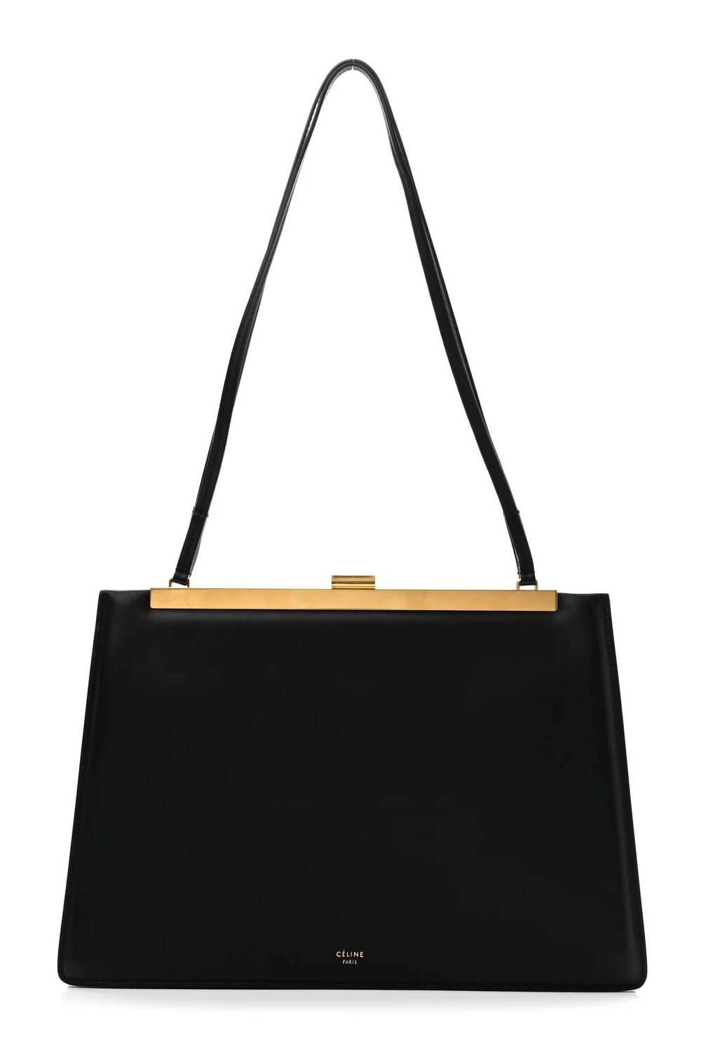 Celine Smooth Calfskin Medium Clasp Shoulder Bag