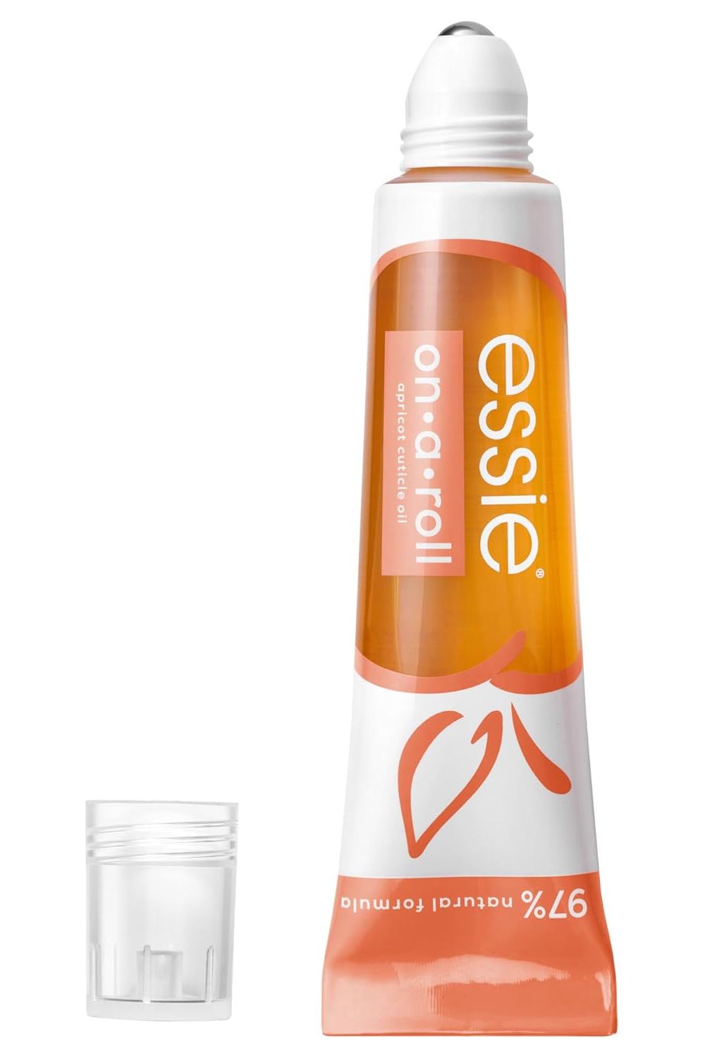 Essie Nail Care, Apricot Cuticle Oil and Nail Treatment, 8-Free Vegan, on a Roll, 0.46 Fl Oz