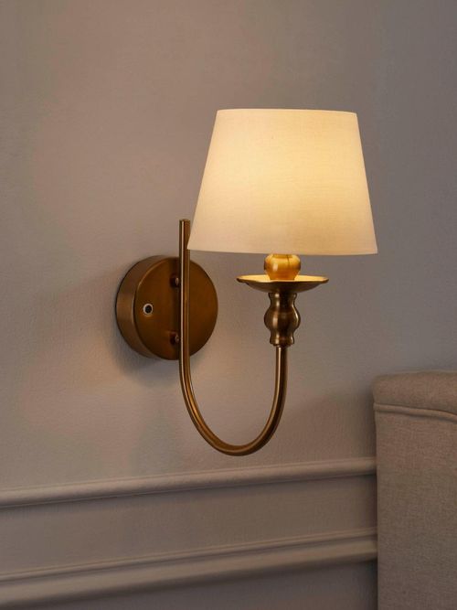 Lucille Ornate Led Rechargeable Wall Light - Brass