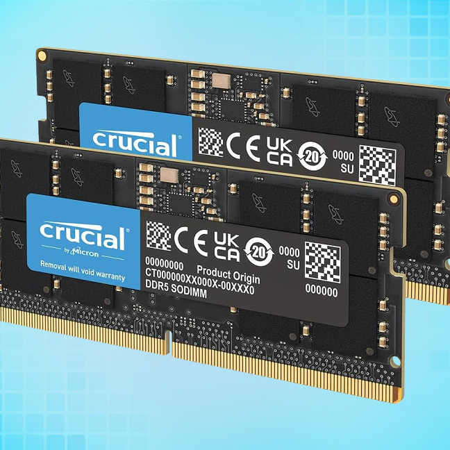 You can snag this 64GB Crucial DDR5-5600 SO-DIMM kit for