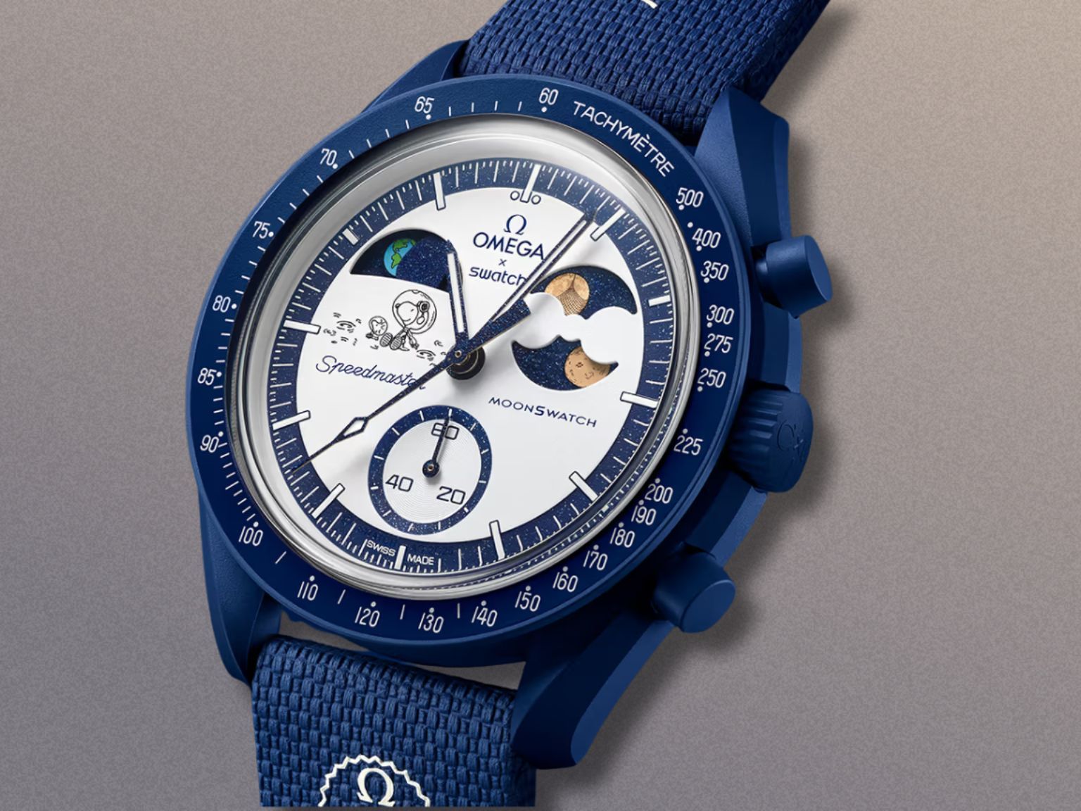 時計 Snoopy x OMEGA x Swatch MoonSwatch Swatch x Omega Bioceramic Moonswatch Mission To Moonphase