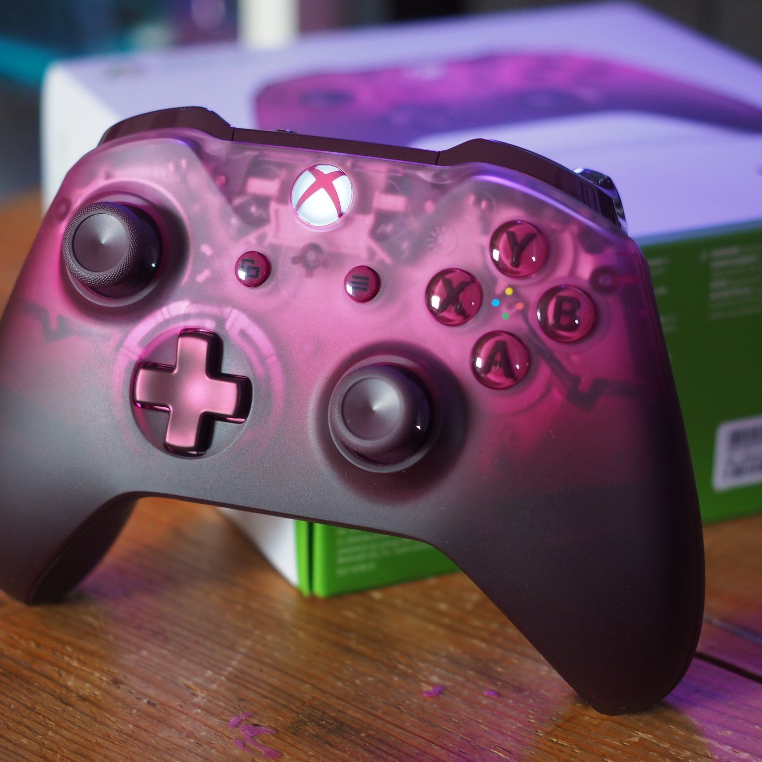Xbox One Wireless Controller in Phantom Magenta brings the purple