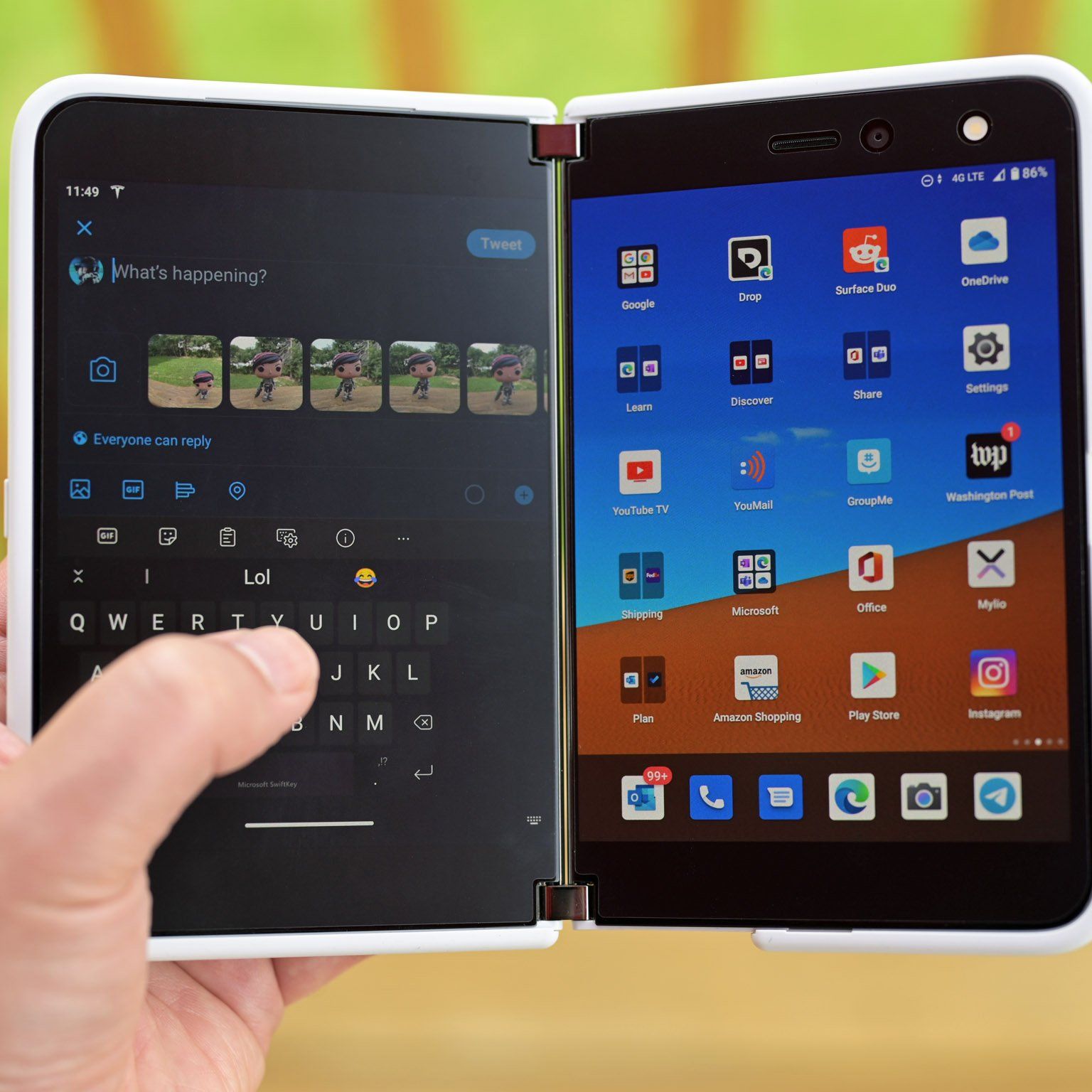 値下げ中 Microsoft Surface Duo 中古品 Microsoft Surface Duo 2 128GB Obsidian Smartphone Cell Phone Sim