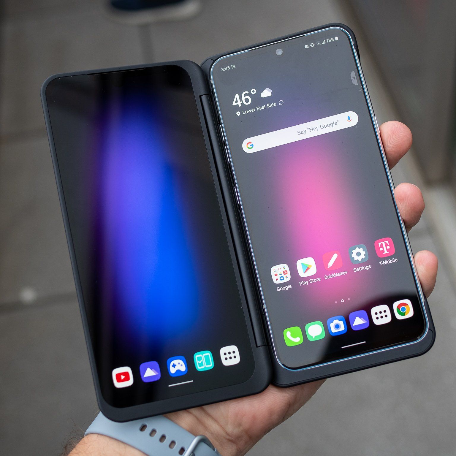 Surprise! The LG V60 and its Dual Screen accessory both have