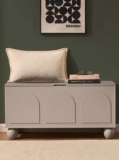 Rachel Arch Front Seated Storage - Taupe