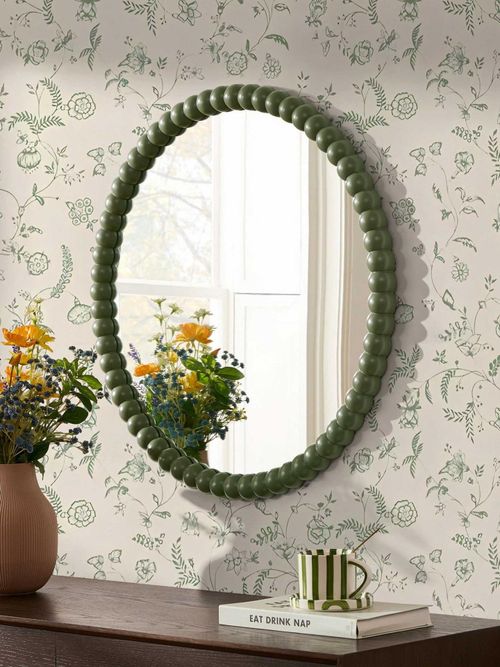 Bobbin Round Wall Mirror 