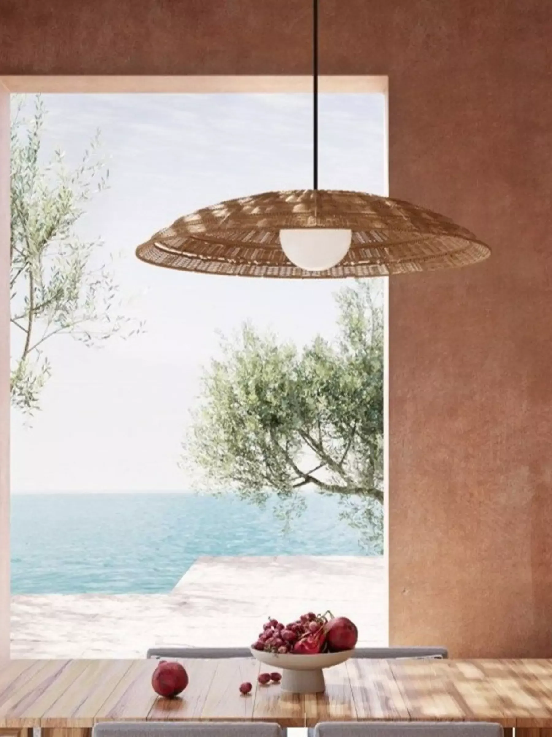 pendant light near the beach