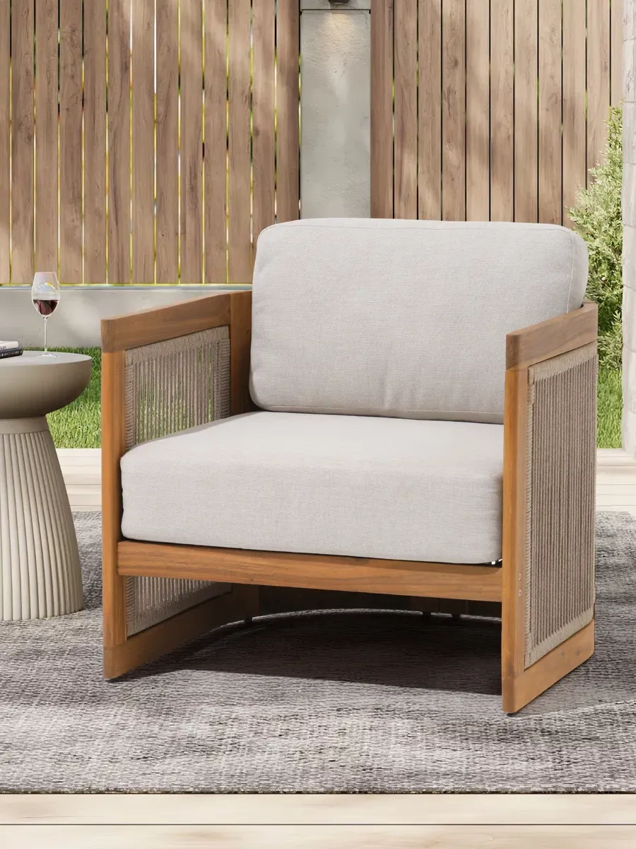 patio chair on a deck