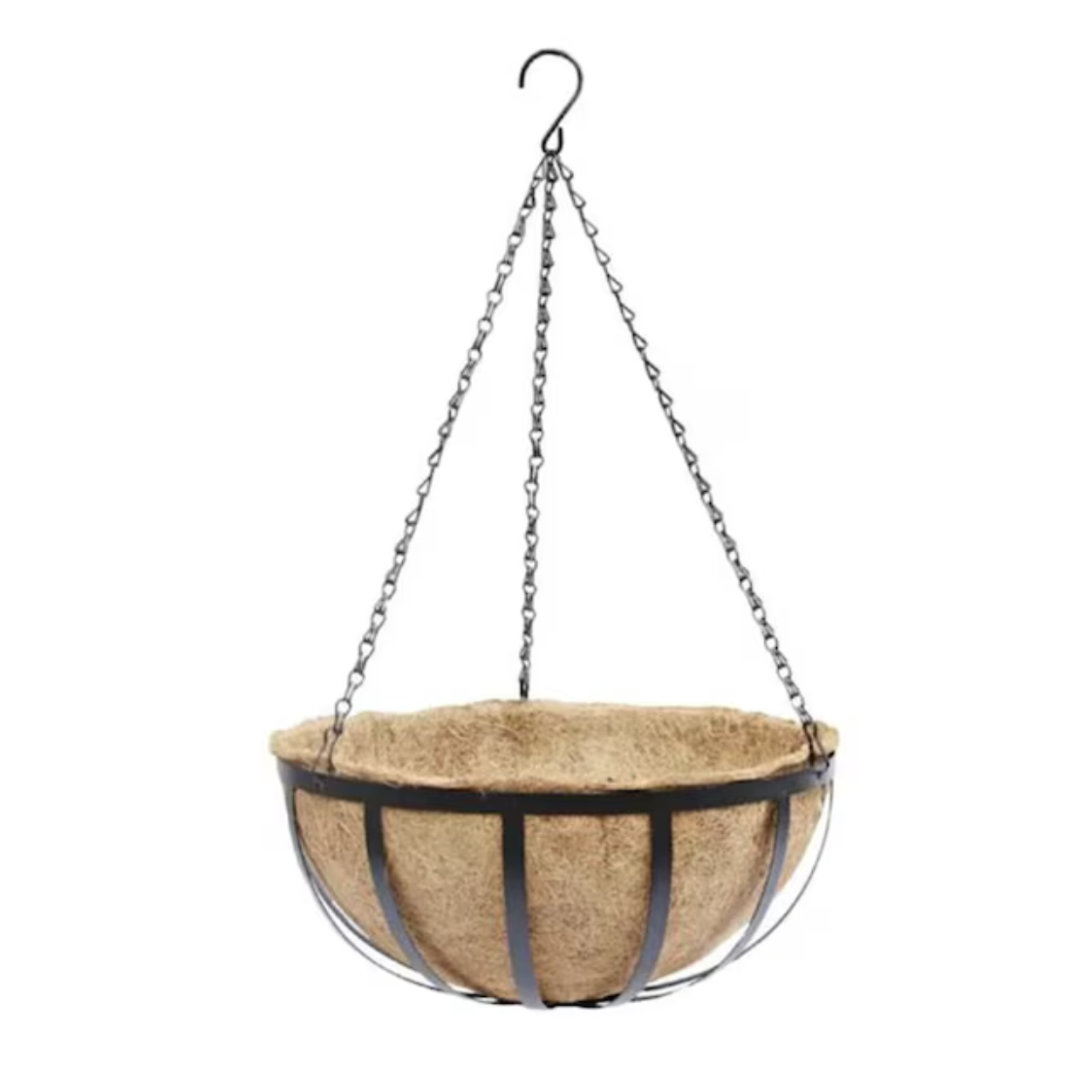 lowes, Black Metal Indoor/Outdoor Hanging planter