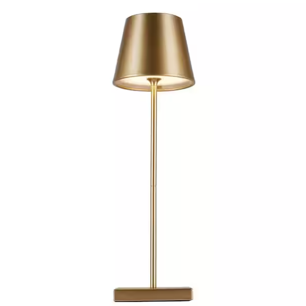 Home Depot, Gold Modern Rechargeable Table Lamp