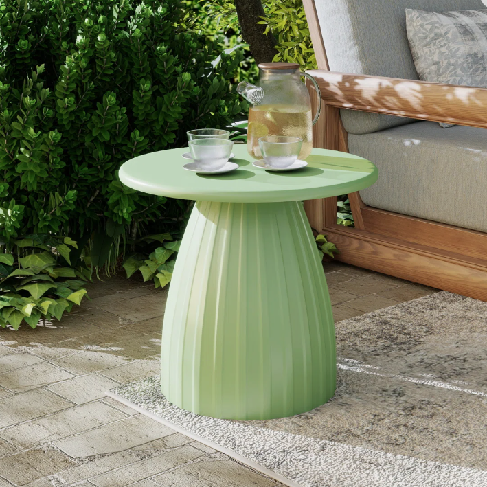 Wayfair, Ebern Designs Round Patio Side Table, Metal Steel Outdoor Side Table, Patio Accent End Table &amp;amp; Reviews | Wayfair