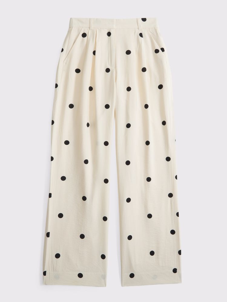 A&amp;amp;f Sloane Crepe Tailored Lightweight Wide Leg Pant