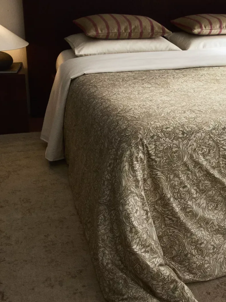 Zara Home, Morris &amp;amp; Co. Floral Cotton Sateen Duvet Cover