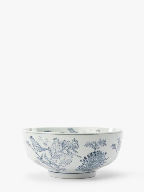 Hand Stamped Botanical Bowl