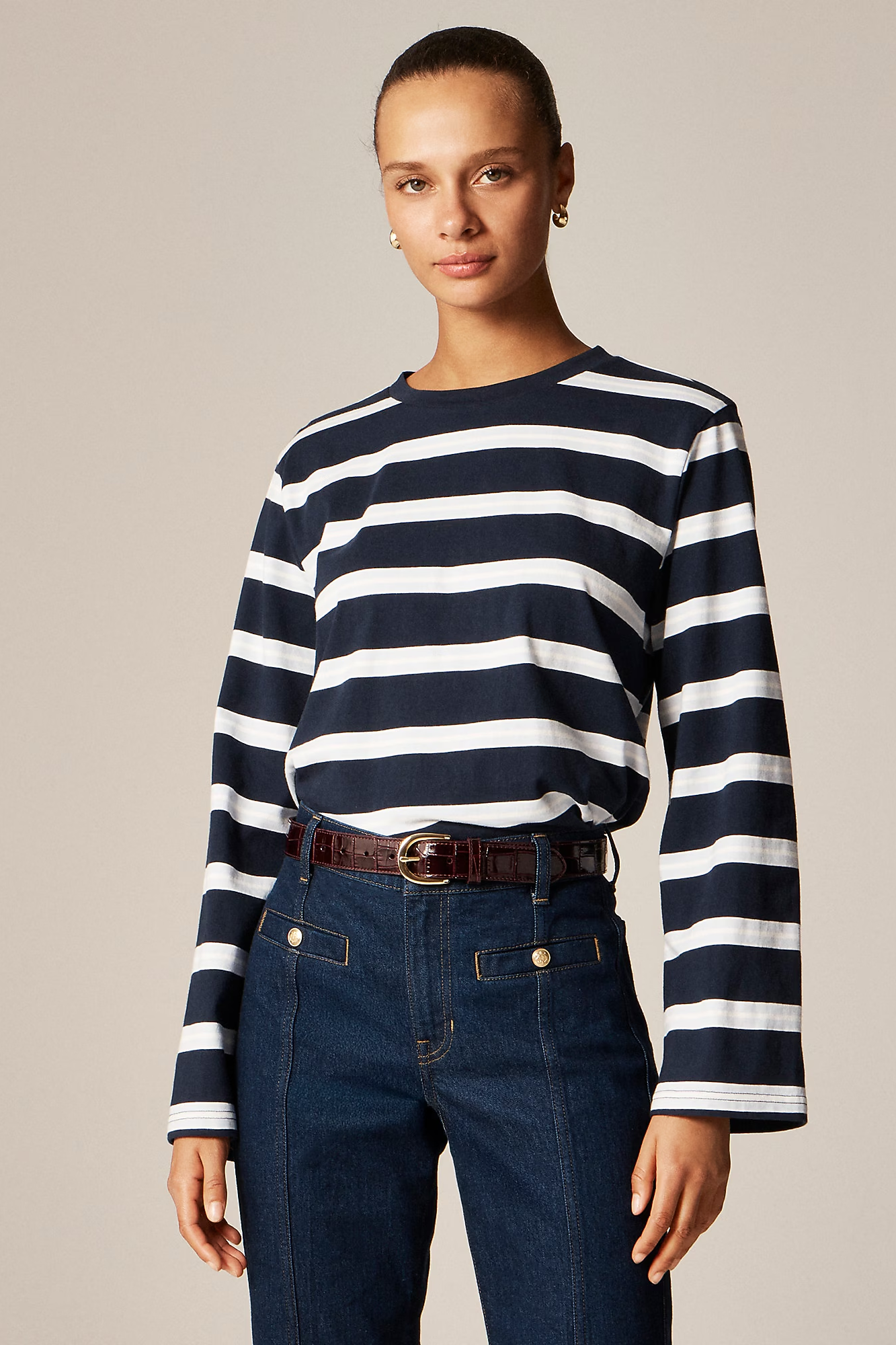 J.Crew, Boyfriend Jersey Relaxed Longsleeve T-Shirt