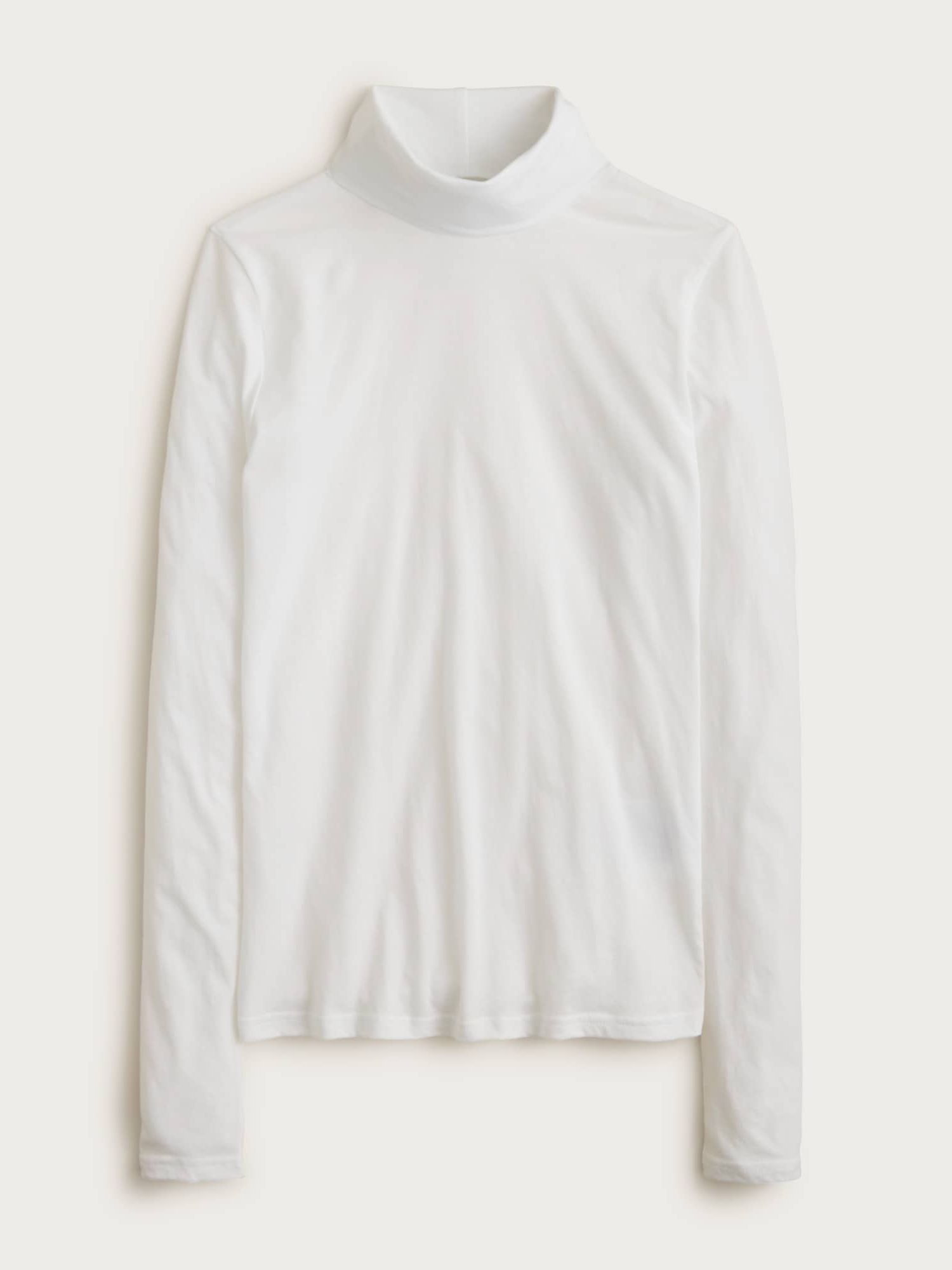 Feather Jersey Turtleneck