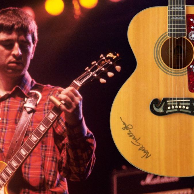 Noel Gallagher's Epiphone guitar from Wonderwall video heads to