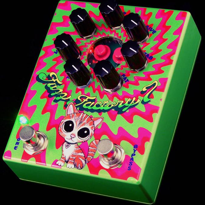 the fuzz クロサワ楽器　80年代後半　mod ZVEX Effects gives the Fuzz Factory 7 a UV makeover with the USA