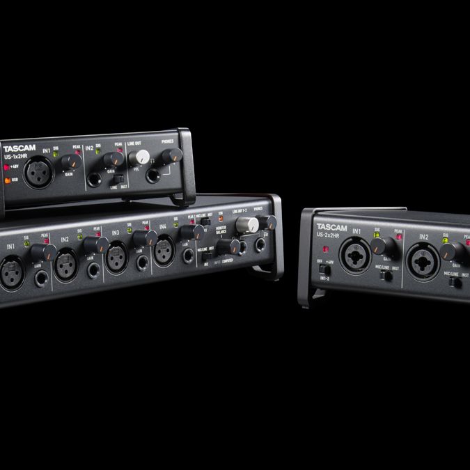 Tascam's new US-HR USB audio interfaces looks like they belong in