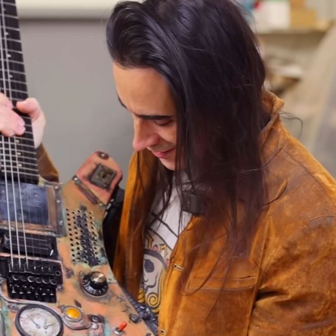 Nuno Bettencourt's part-guitar, part-keytar Mad Max creation