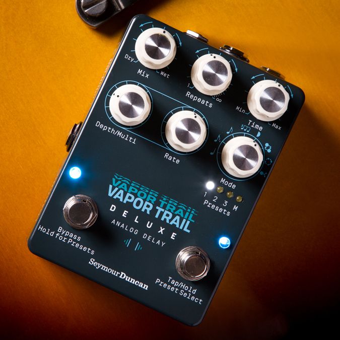 Seymour Duncan's new Vapor Trail Deluxe teams all-analog delay