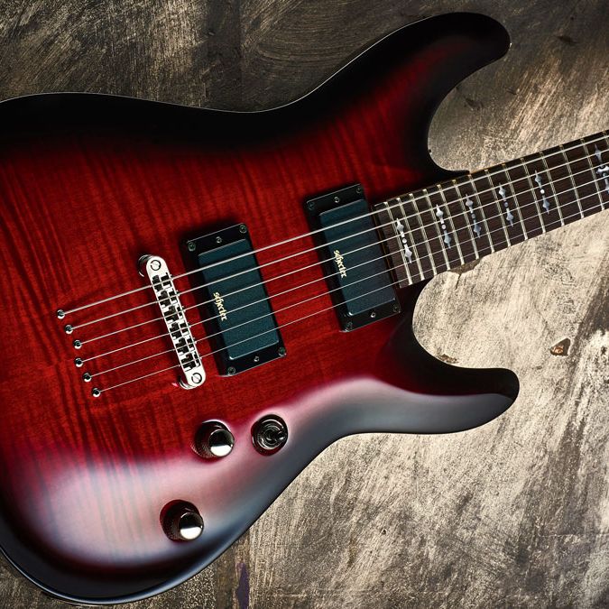 ギター Schecter DEMON-6 ABSN Schecter Guitar Research Demon-6 Electric Guitar | Music & Arts