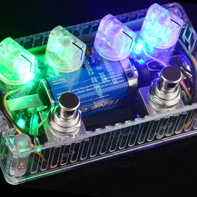 Z.Vex's Box of Rock Clear is the overdrive pedal you can see