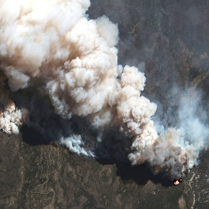 Satellites watch devastating fires blaze across northern New