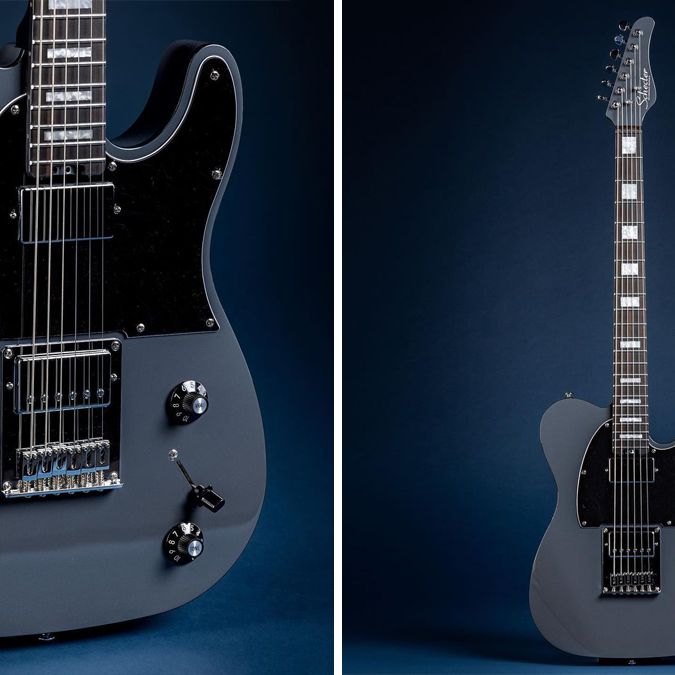 Fender Blacktop Baritone Telecaster Electric Guitar Ghost