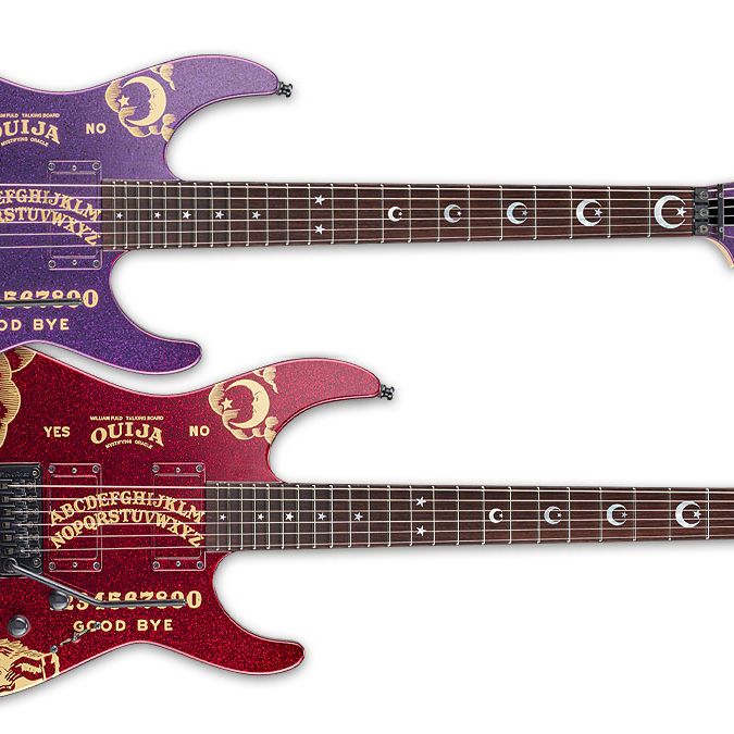 ESP's new Kirk Hammett Sparkle Ouija guitars promise a spirited