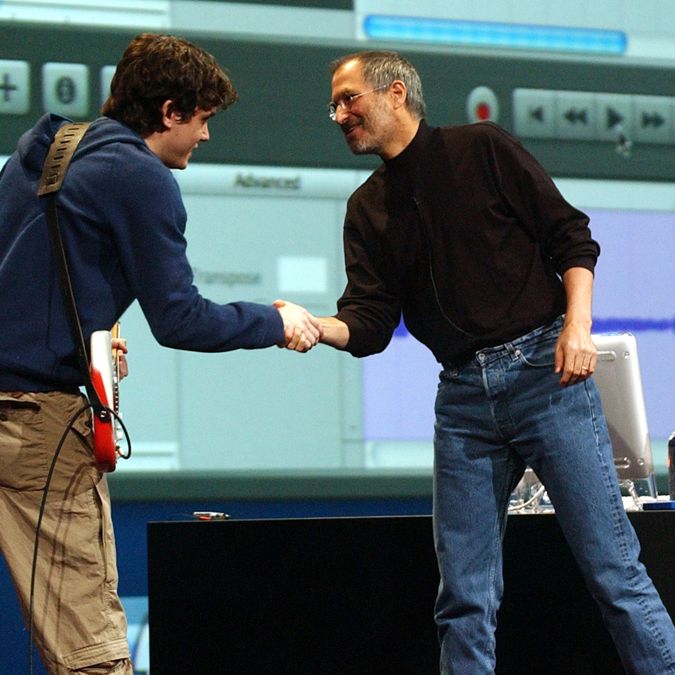 Watch John Mayer help Steve Jobs launch GarageBand and usher in a