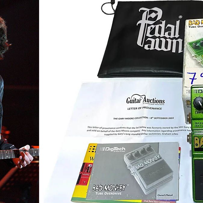 Gary Moore's DigiTech Bad Monkey listed on Reverb for a cool