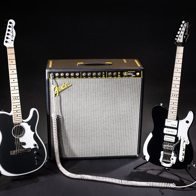 Jack White Fender TripleCaster Tele, Acoustasonic & Pano Verb
