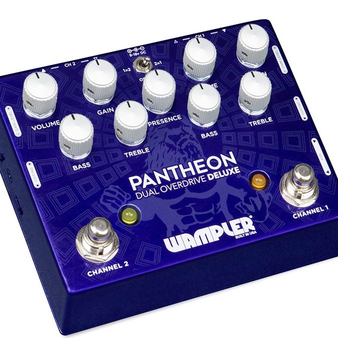 Wampler unveils the Pantheon Deluxe Dual Overdrive, doubling