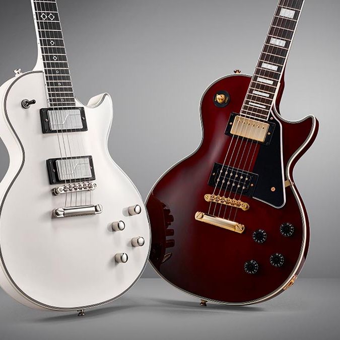 Epiphone Jerry Cantrell 'Wino' Les Paul Custom and Les Paul Custom