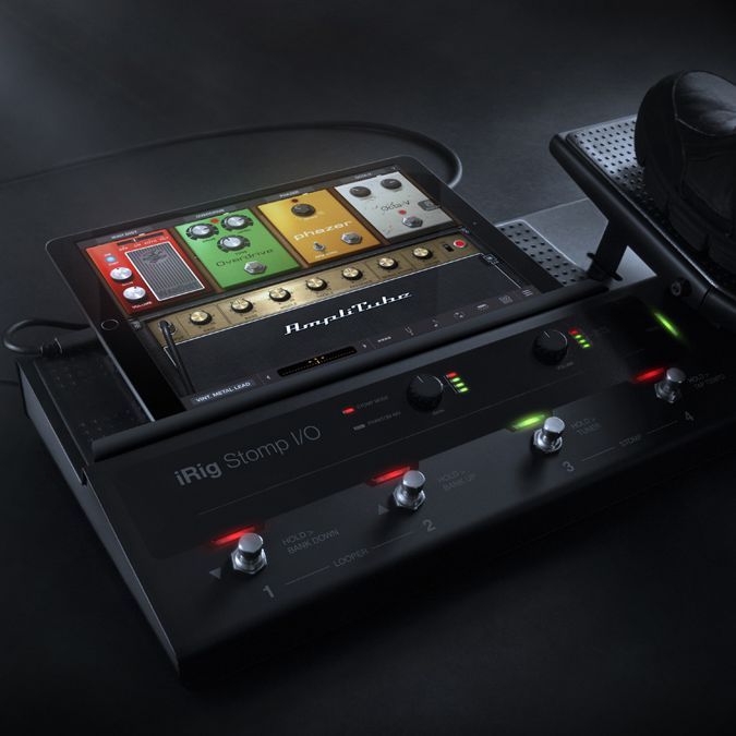 IK Multimedia's iRig Stomp I/O USB pedalboard and audio interface