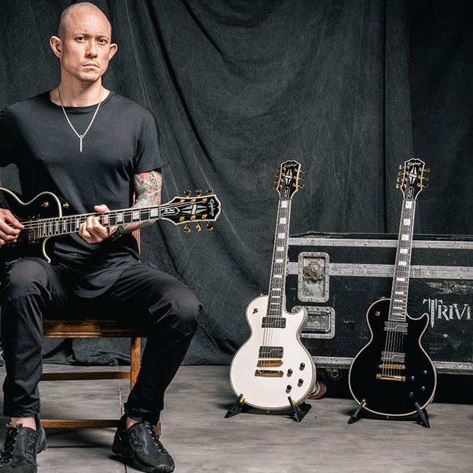 ギター Epiphone MattHeafy LesPaulCustom Origins Amazon.com: Epiphone Matt Heafy Les Paul Customs Origins