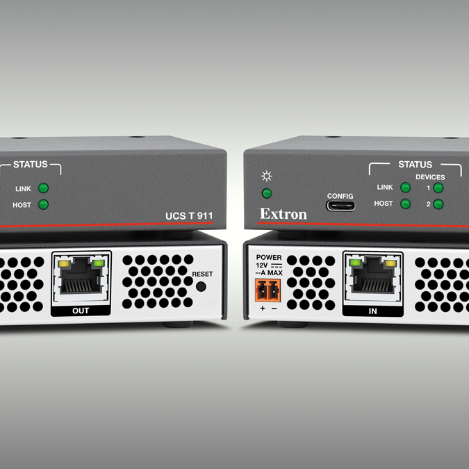 Extron Latest Twisted Pair USB 5Gbps Extenders Designed for