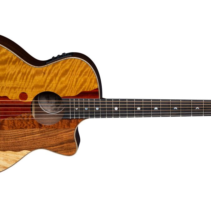 ギター LUNA GUITARS VISTA EAGLE Luna Vista Eagle 12-String Acoustic-Electric Guitar Natural