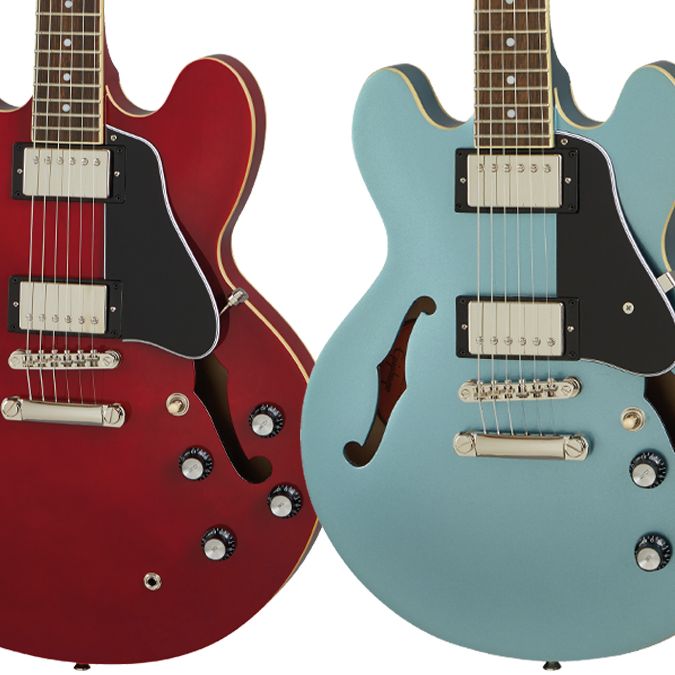 超美品 Epiphone Inspired by Gibson ES-335 Epiphone Inspired By Gibson ES-335 - vintage sunburst Semi