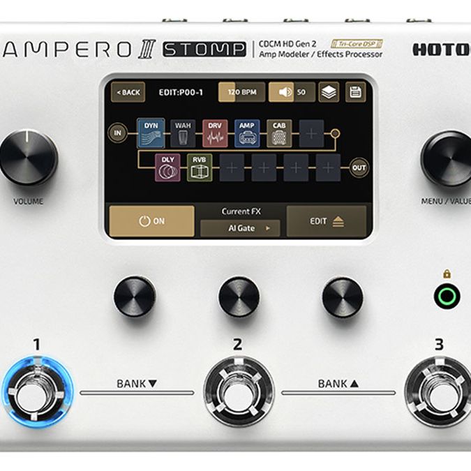 Hotone unveils the feature-packed Ampero II Stomp digital